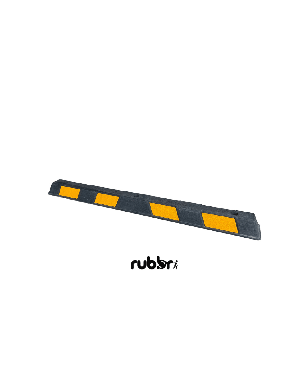 Black and Yellow Rubber Wheel Stop 1.65 metre