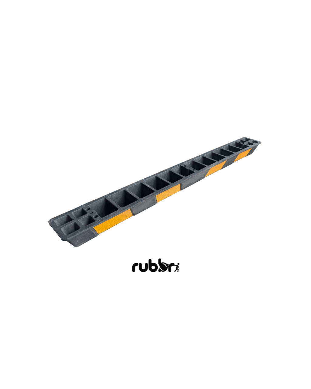 Black and Yellow Rubber Wheel Stop 1.65 metre