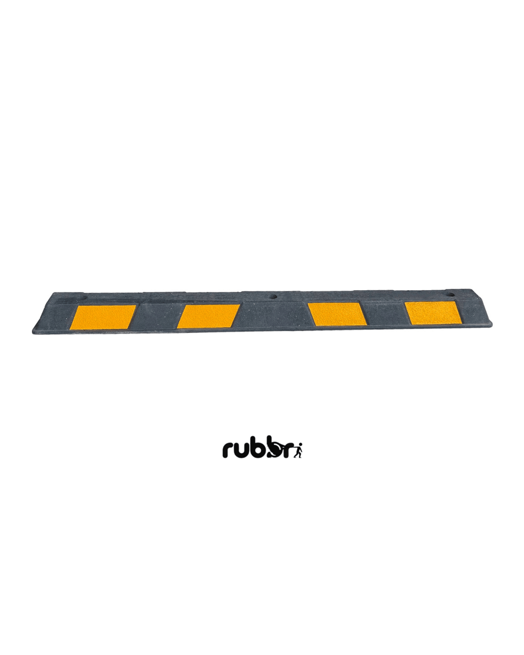 Black and Yellow Rubber Wheel Stop 1.65 metre