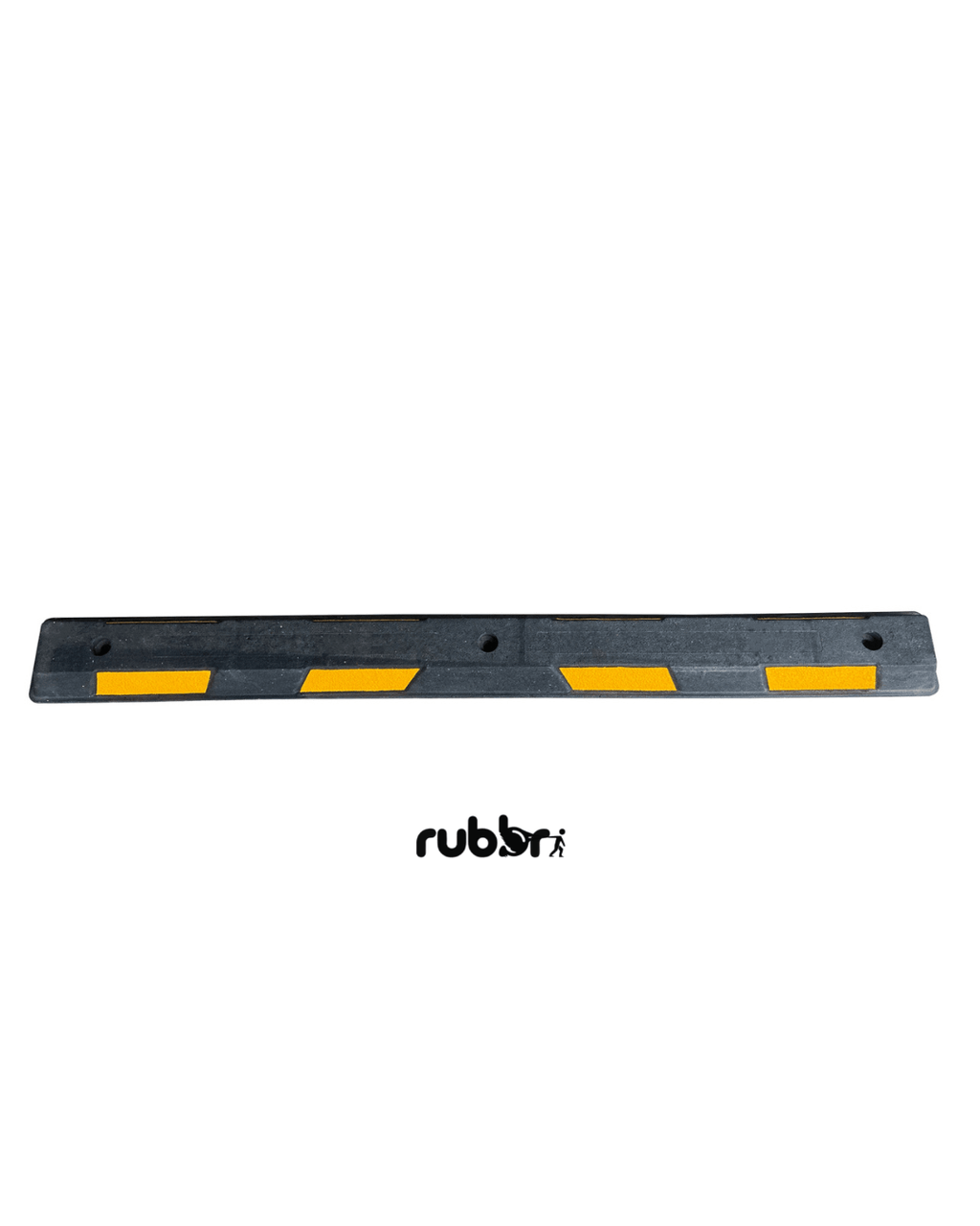 Black and Yellow Rubber Wheel Stop 1.65 metre