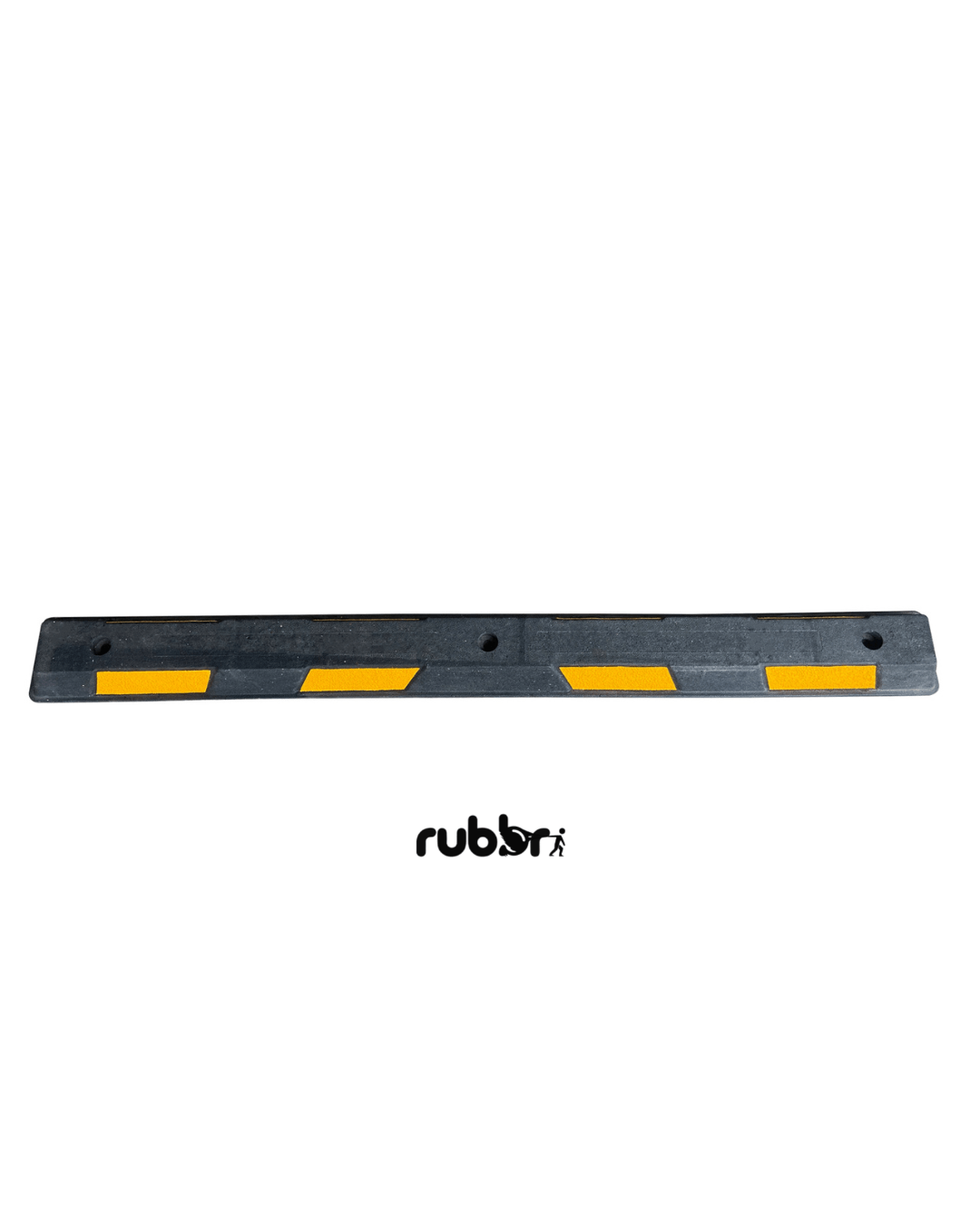 Black and Yellow Rubber Wheel Stop 1.65 metre