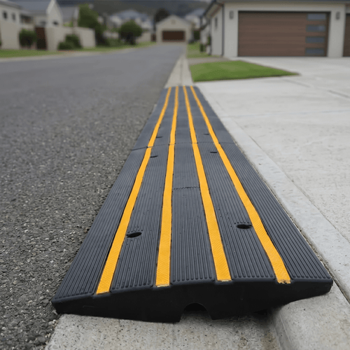 Driveway Rubber Kerb Ramp in 1.2m Sections for Rolled-Edge Kerb