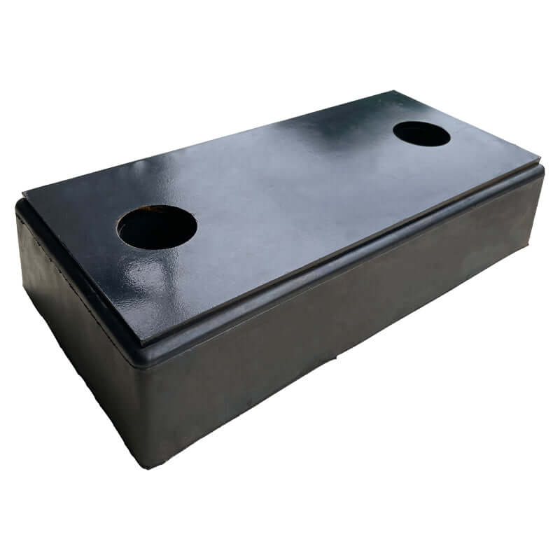 Heavy Duty Dock Rubber with 10mm Stainless Steel plate 500 x 250 x 100mm(H)