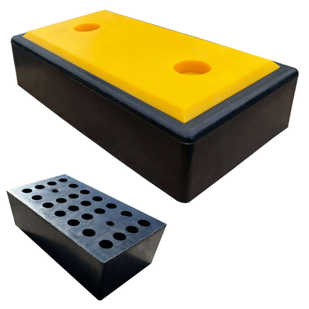 Heavy Duty Dock Rubber with PE plate 500 x 250 x 100mm(H)