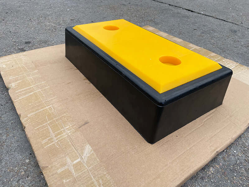 Heavy Duty Dock Rubber with PE plate 500 x 250 x 100mm(H)