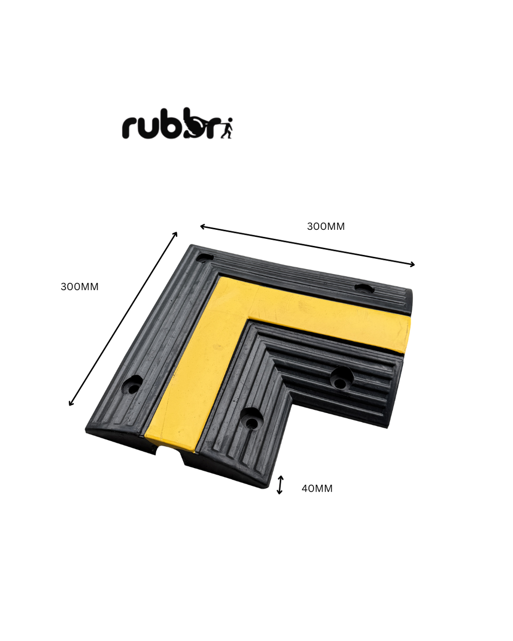 Heavy Duty Rubber Bunding – Corner Section