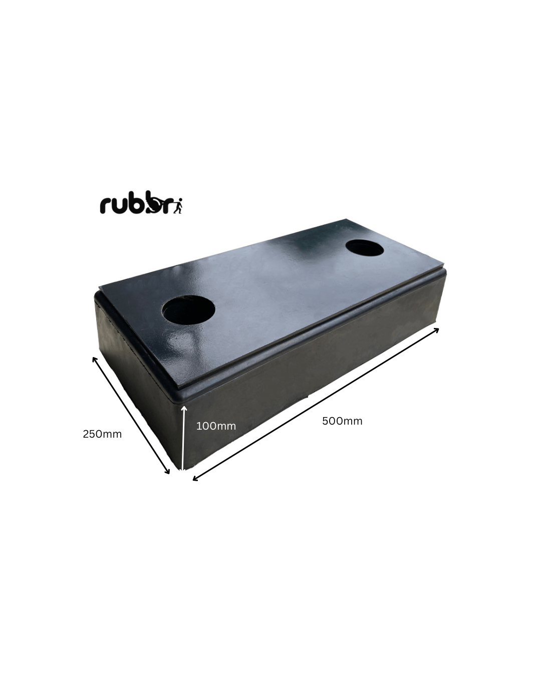 Heavy Duty Dock Rubber with 10mm Stainless Steel plate
