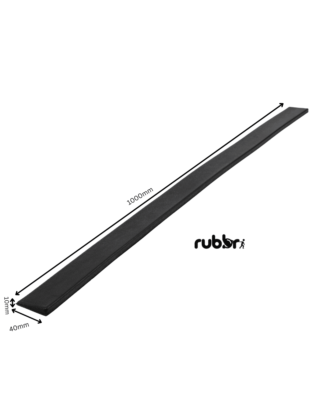 1000mm Solid Rubber Threshold Ramp
