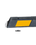 Black and Yellow Rubber Wheel Stop 1.65 metre