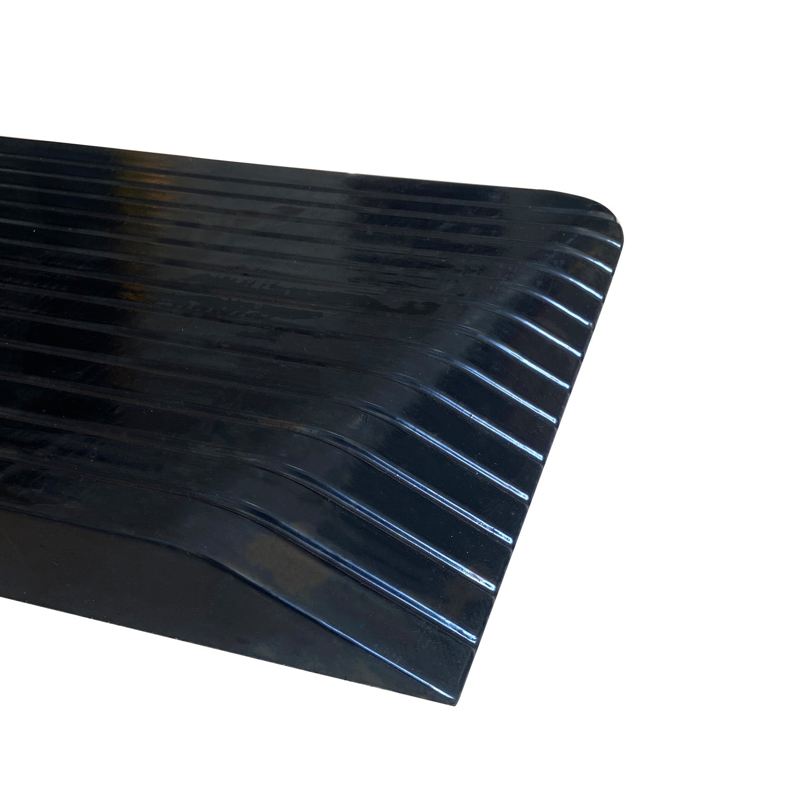 Solid Rubber Wheelchair Threshold Door Ramp With Winged Edges