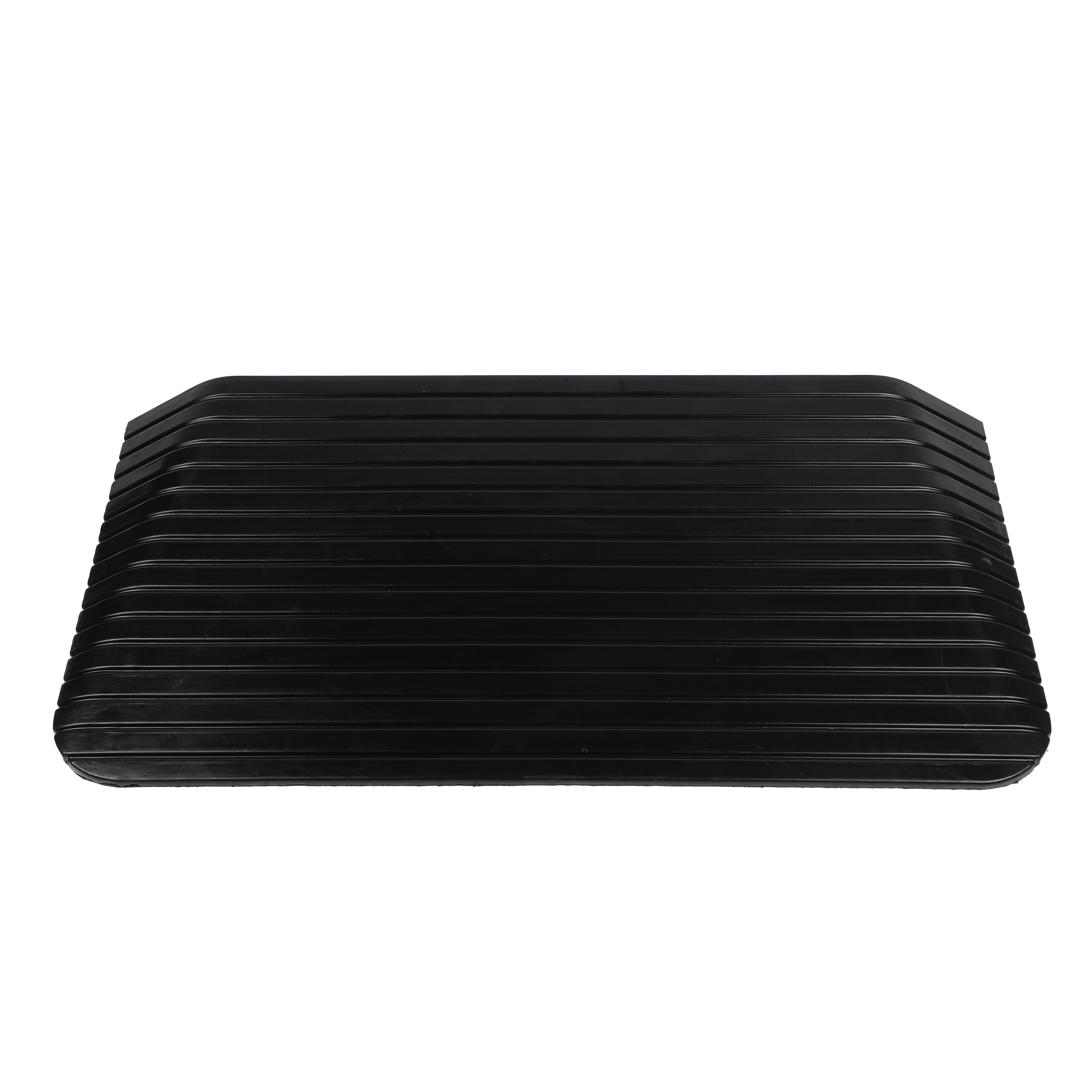 Solid Rubber Wheelchair Threshold Door Ramp With Winged Edges