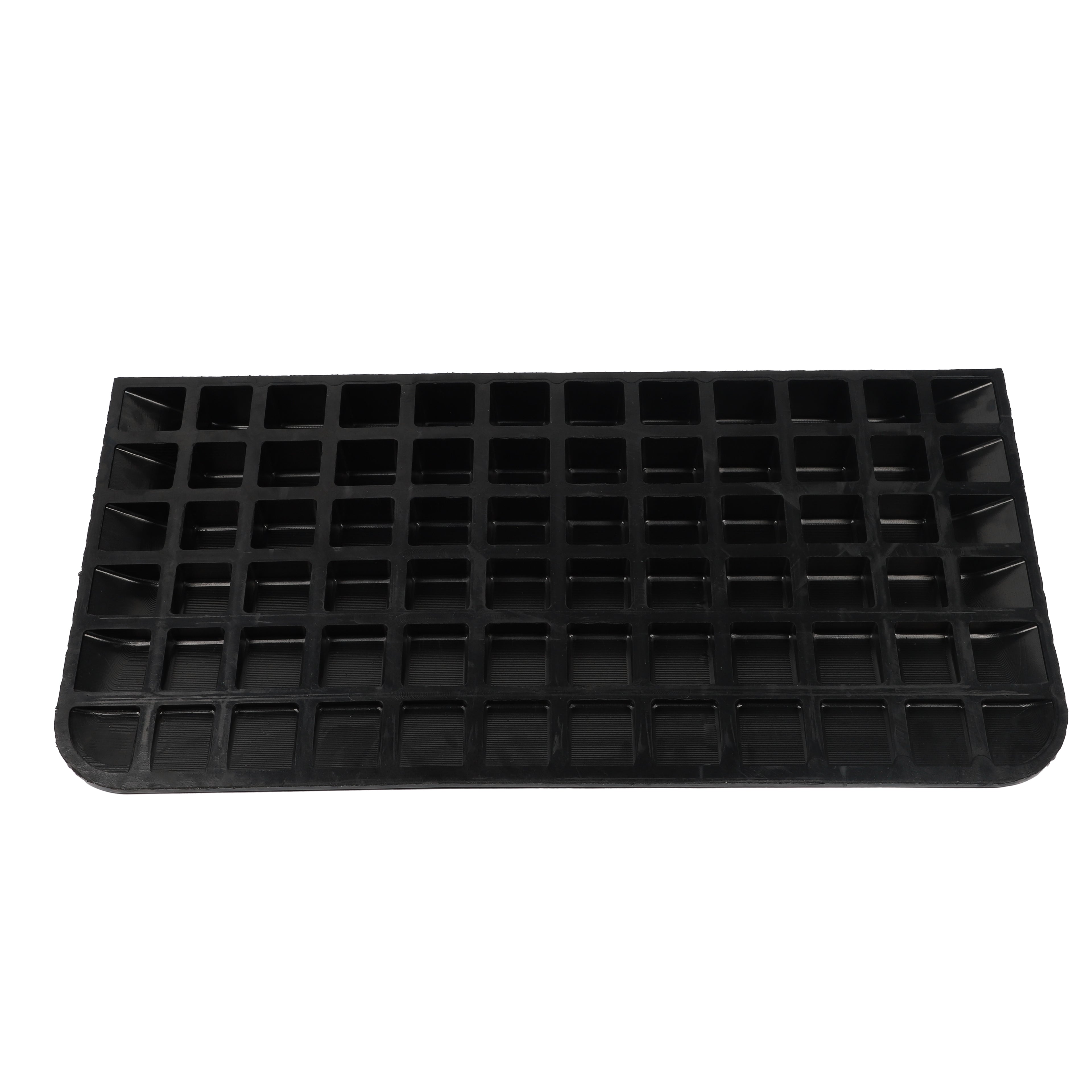 Solid Rubber Wheelchair Threshold Door Ramp With Winged Edges