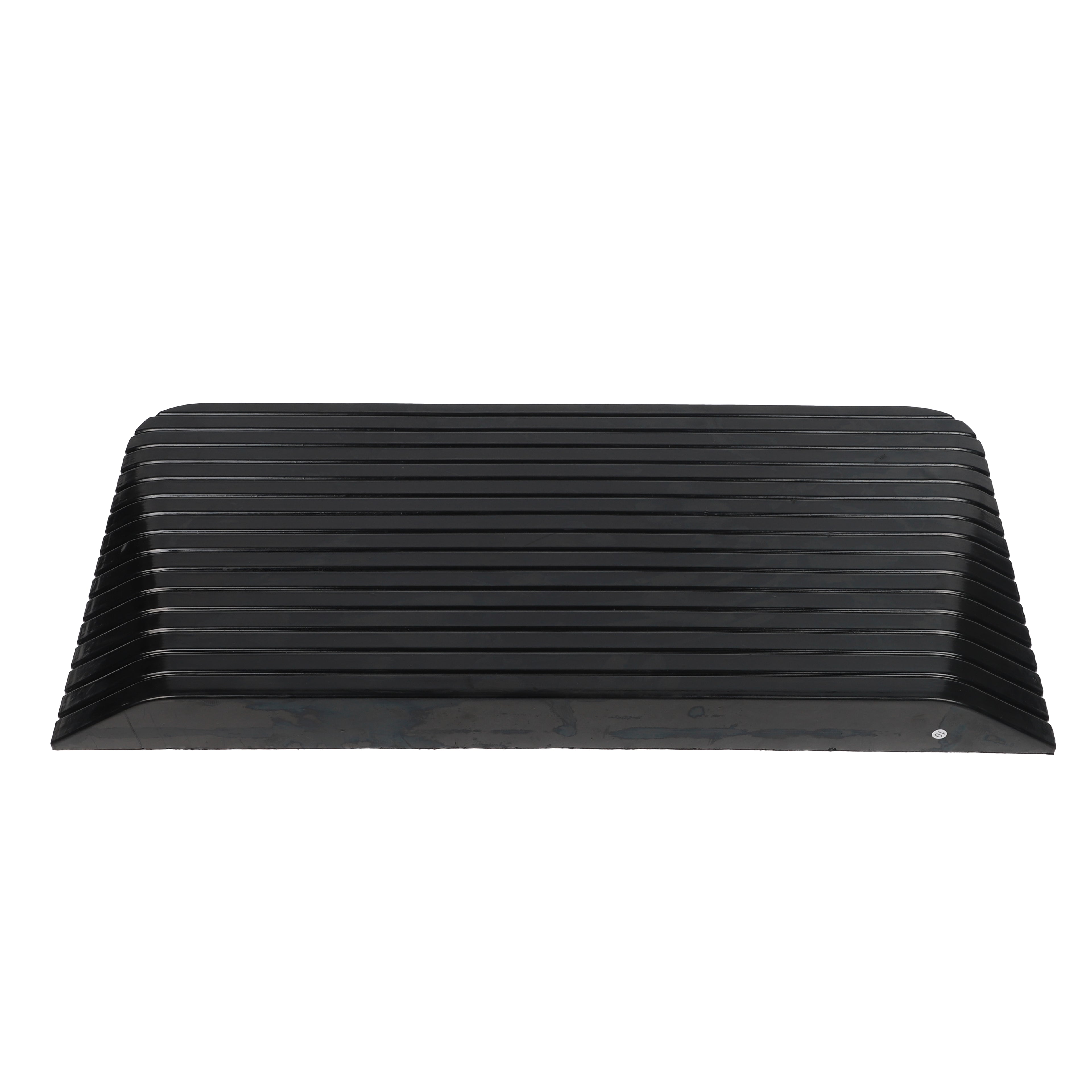 Solid Rubber Wheelchair Threshold Door Ramp With Winged Edges