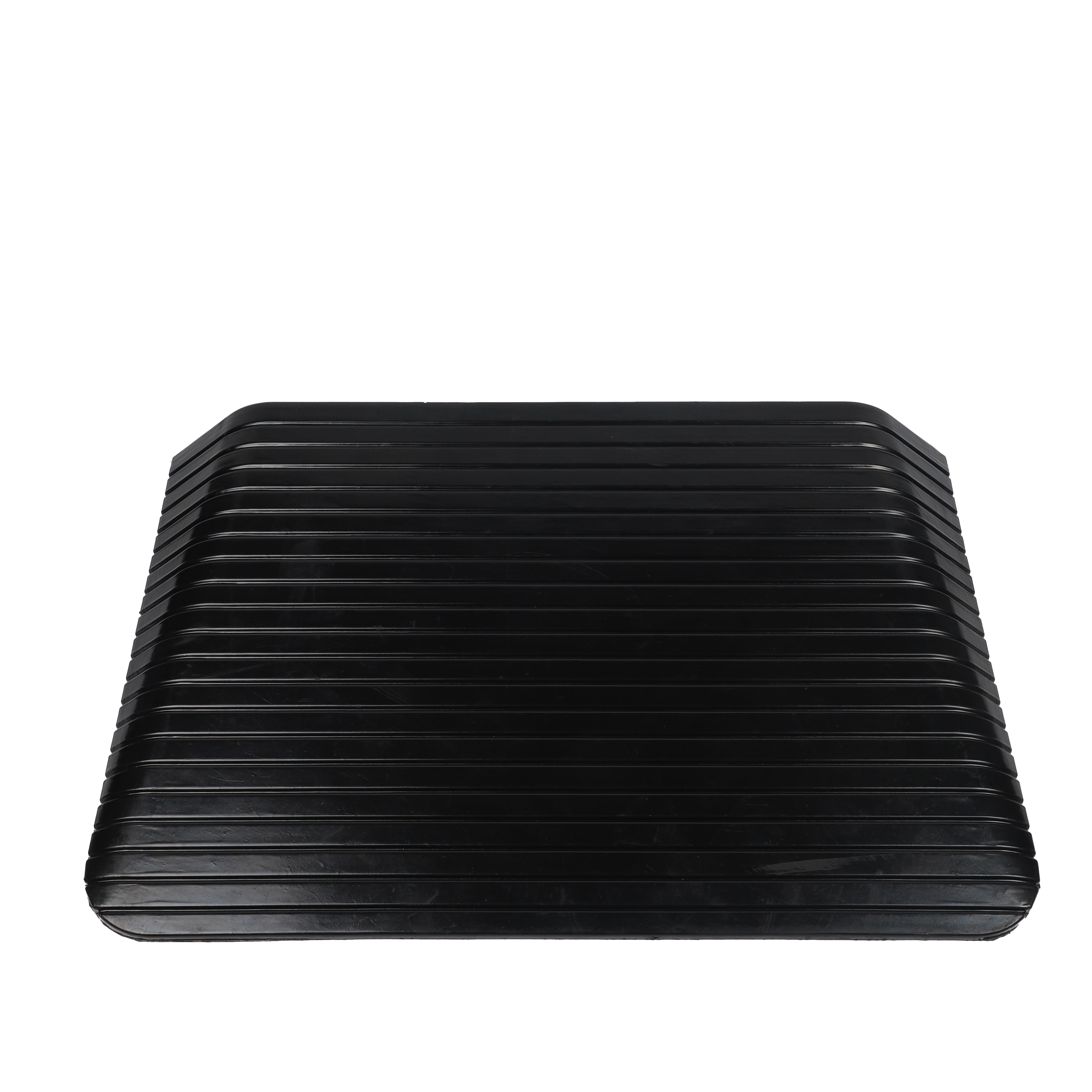 Solid Rubber Wheelchair Threshold Door Ramp With Winged Edges