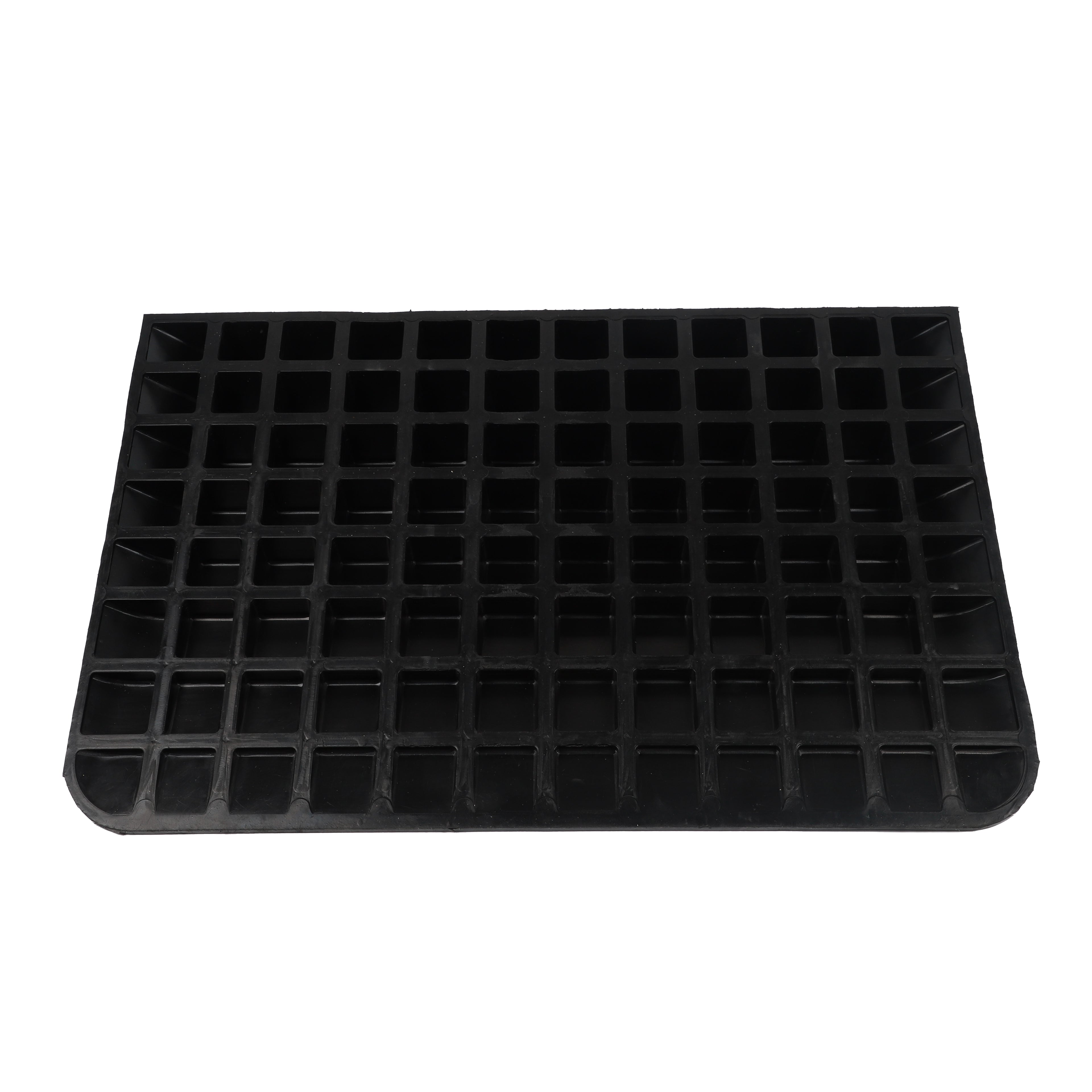 Solid Rubber Wheelchair Threshold Door Ramp With Winged Edges
